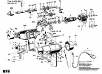 Bosch 0 601 105 042 Drill 220 V / GB Spare Parts